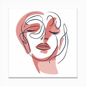 Woman'S Face 25 Canvas Print