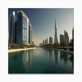 Dubai Skyline Canvas Print