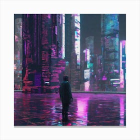 Futuristic Cityscape 192 Canvas Print