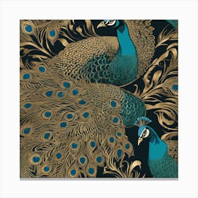 Peacocks 1 Canvas Print