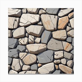 Stone Wall 73 Canvas Print