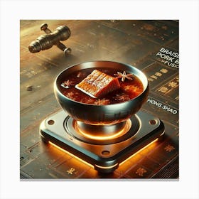 Braised Pork Belly Infusion Scifi Canvas Print