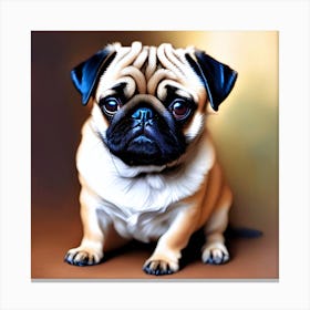 Pug Dog Canvas Print