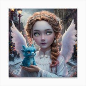 Angel And Dragon Canvas Print