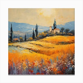 Sunlit Horizons: Italian Impression Canvas Print