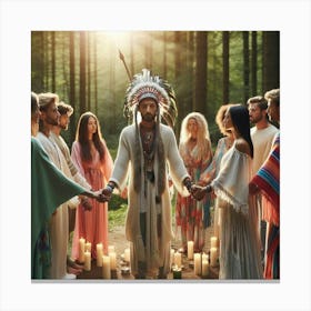 Shamanic Ceremony 2 Canvas Print