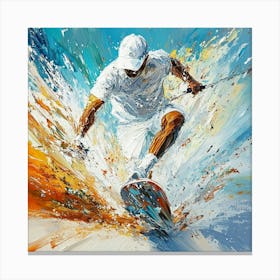 Skateboarder Art 1 Canvas Print