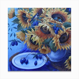 Still Life With Sunflowers 1 Canvas Print