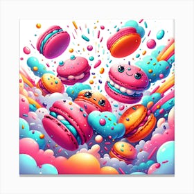 Macarons Canvas Print