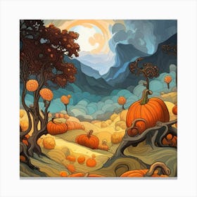 Pumpkin Patch Canvas Print