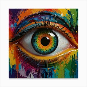 Colorful Eye 3 Canvas Print