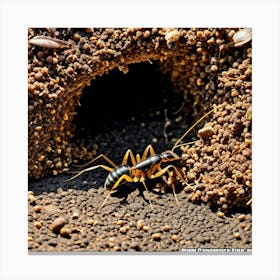 Ant In A Nest Canvas Print