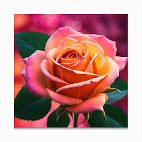 Pink Rose 5 Canvas Print