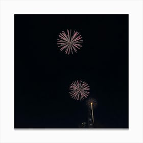 Asm Fireworks In The Sky At Nights Celebrating The New 7ba8b1af Da26 4818 Aec4 536b7f9d0b8d Canvas Print