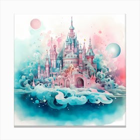 Aqua Dreams of December Canvas Print