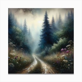 Road To The Forest Canvas Print