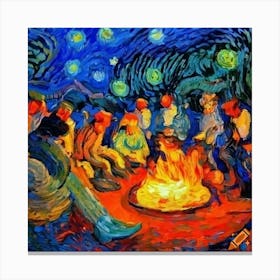 Campfire Canvas Print