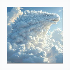 Godzilla In The Clouds Canvas Print