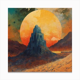 Castle In The Desert Canvas Print