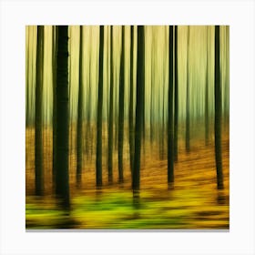 Blurred Forest , abstract painting of forest Canvas Print