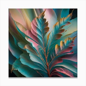 Abstract Of A Leaf Canvas Print