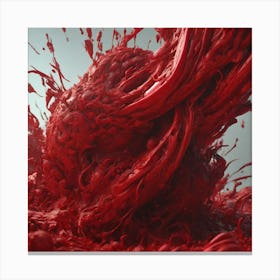 Red Splash Canvas Print