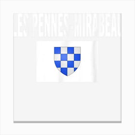 Les Pennes Mirabeau Flag National France Pride Gift Canvas Print