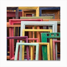 Colorful Picture Frames Canvas Print