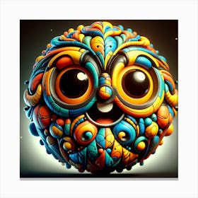 Psychedelic Sphere Canvas Print