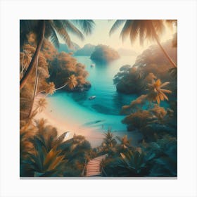 Tropical Beach Canvas Print