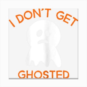 Womens Sad Ghost Shirt Halloween Tshirts Women Ghost Halloween Canvas Print