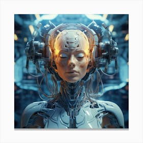 Futuristic Woman 2 Canvas Print