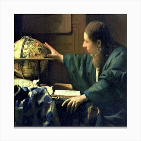 Rembrandt'S Globe Canvas Print