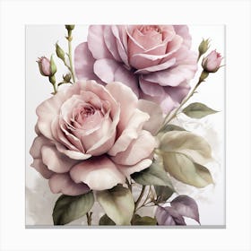 Pink Roses Canvas Print