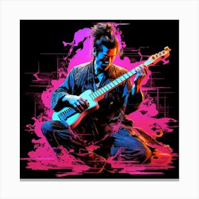 Man Playing A Guitar 1 Canvas Print