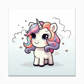 Cute Unicorn 533 Canvas Print