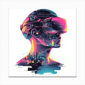 Vr Headsets.Generated AI. Wall Art Print 1 Leinwandbilder