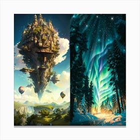 Castle In The Sky Canvas Print