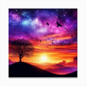 Sky At Night 3 Canvas Print