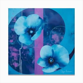 Twilight flowers Canvas Print