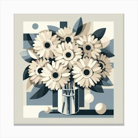 Bouquet Of Daisies Canvas Print