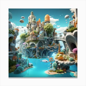 Fairytale Island Canvas Print