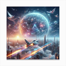 Futuristic City 2 Canvas Print