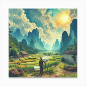 Landscape Painting Canvas Print