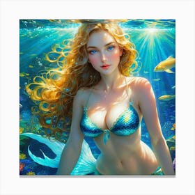 Mermaid iut Canvas Print