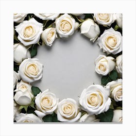 White Roses 10 Canvas Print