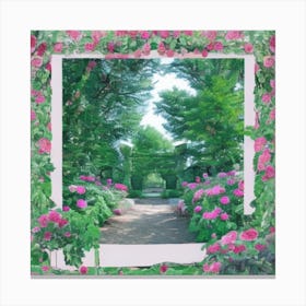 Pink Roses Canvas Print