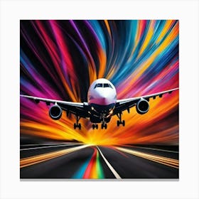 Abstract Airplane Canvas Print