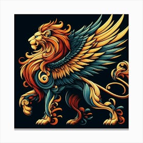 Lion With Wings Canvas Print