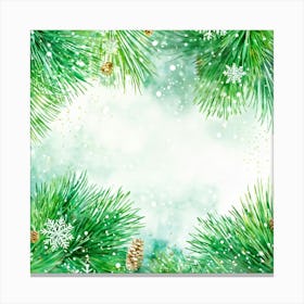 A Watercolour Style Depiction Of A Festive Environment Weaving Together Elements Of Magic And Celeb (6) 1 Canvas Print